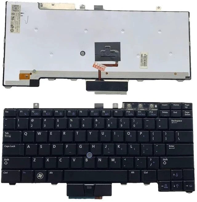 Main image of Laptop Replacement US Layout with Pointing with Backlight Keyboard for Dell Latutude E6400 E6410 E6500 E6510 E5410 E5510 E5400 E5500 Precision M2400 M4400 M4500