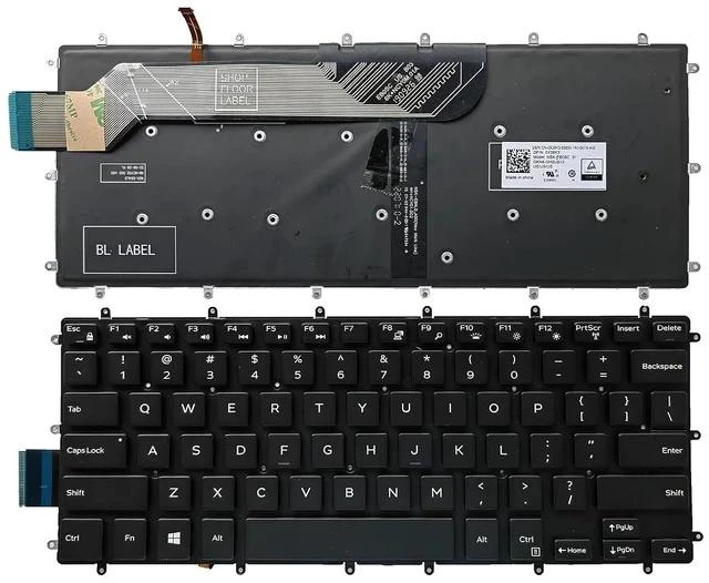 Main image of Laptop Replacement US Layout with Backlit Keyboard for Dell Inspiron 5368 5378 5370 5379 5568 5578 5579 7368 7370 7373 7375 7378 7460 7466 7467 7560 7569 7570 7572 7573 7579 P/N:H4XRJ 0H4XRJ