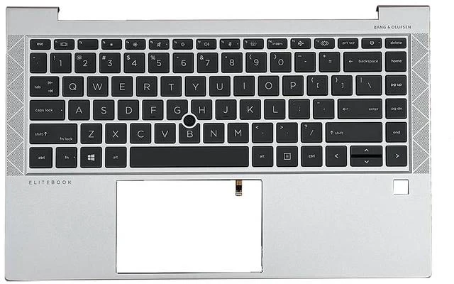 Main image of M07090-001 M36312-001 Replacement for HP Elitebook 840 G7 840 G8 Laptop Upper Top Cover Case Palmrest Backlit US Keyboard Assembly Part Silver