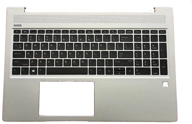Main image of Replacement for HP ProBook 450 G6 450 G7 Laptop Upper Top Cover Case Palmrest Backlit Keyboard Assembly Part L45090-001 Sliver