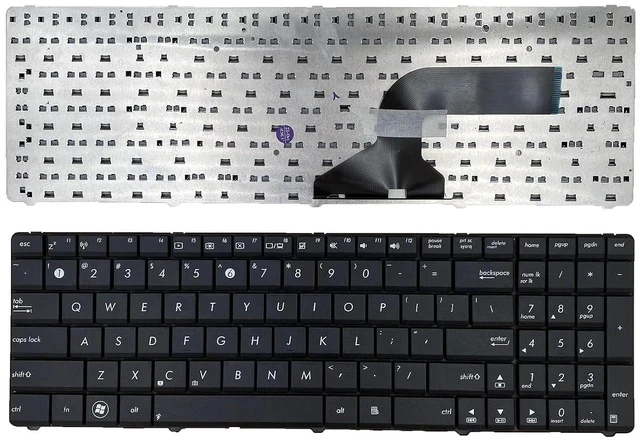 Alt view image 2 of 4 - Laptop Replacement US Layout Keyboard for Asus n53 N53J N53JQ N53JF N53JG N53JL N53JN N53S N53SV k54l x55 x55u x55a x54c x54h x55vd x55c f55 f75 R500D R500DE R500N HS-348101T01 14011398