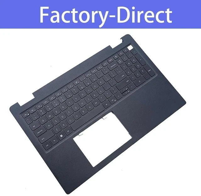 Alt view image 4 of 7 - DJP76 0DJP76 Replacement for DELL Latitude 3520 E3520 Laptop Upper Top Cover Case Palmrest Backlit US Keyboard Assembly Part Black