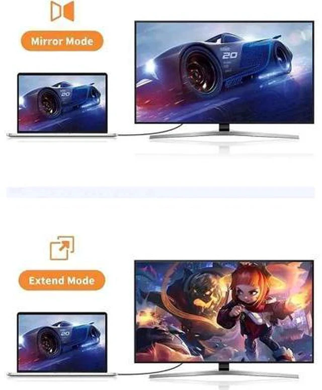 Alt view image 4 of 5 - 6FT DP to VGA Cable Bundle + 5-in-1 USB C Multiport Hub, Hub with 4K@60Hz HDMI, 100W PD Charging & 3 USB 3.0 Ports Compatible MacBook Pro/Air, iPad Pro/Air 2020 All USB-C Laptops