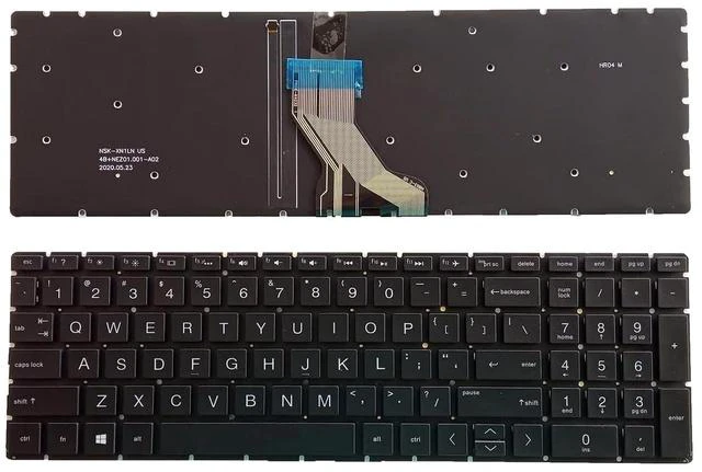 Main image of Laptop Replacement US Layout with Backlit Keyboard for HP 250 G7 255 G7 15-DA 15-DB 15-DK 15-DR 15-DW 15-DU 15S-DU 15-DY 15s-DY 15s-EQ 15-EF 15s-FQ 15-GW 17-CA. Home 17-by TPN-C135 TPN-C136