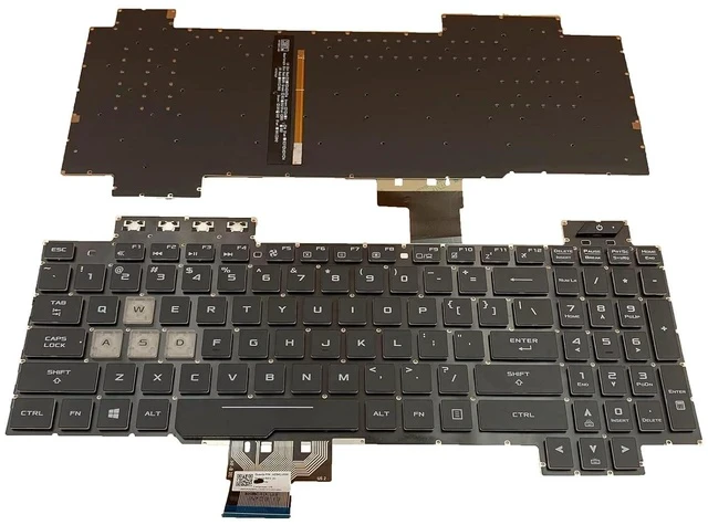 Alt view image 3 of 5 - Laptop Replacement US Layout RGB Backlight Keyboard for Asus TUF Gaming FX505 FX505DD FX505DV FX505DU FX505DY FX505GD FX505GE FX505GM FX505GT TUF705DD TUF705DT TUF705DUFX86 Serie