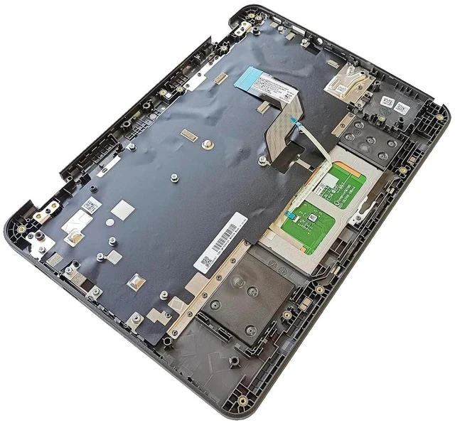 Alt view image 4 of 7 - Replacement for Lenovo 300e Chromebook Gen 3 82J9 82JA WiFi Laptop Upper Top Cover Case Palmrest US Keyboard Touchpad Assembly Part 5M11C94721(WFC Hole)
