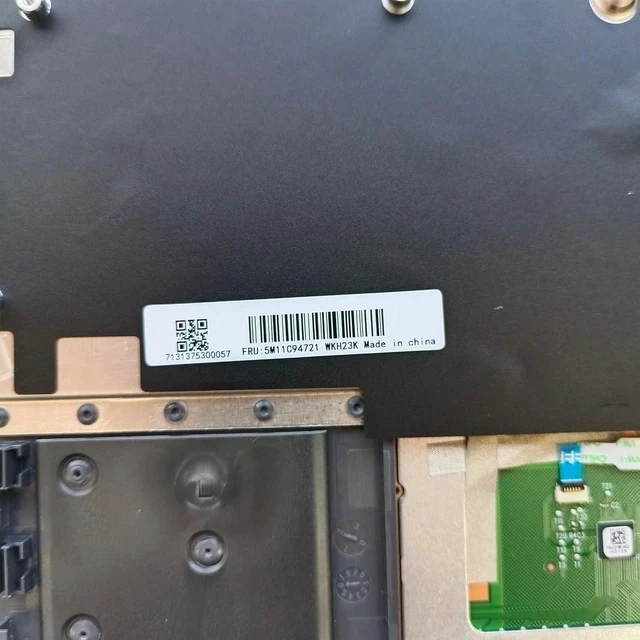 Alt view image 5 of 7 - Replacement for Lenovo 300e Chromebook Gen 3 82J9 82JA WiFi Laptop Upper Top Cover Case Palmrest US Keyboard Touchpad Assembly Part 5M11C94721(WFC Hole)