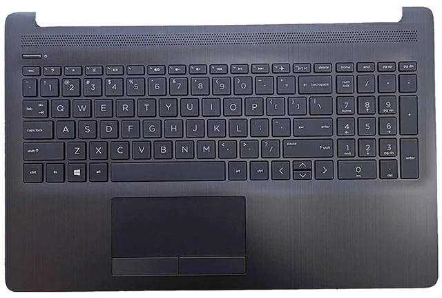 Main image of L20386-001 AP29M000A00 Replacement for HP 15-DA 15-DB 15-DR 15-DA0053WM 15-DA0012DX 15-DA0073WM Trackpad AHS Laptop Upper Top Cover Case Palmrest Not-Backlit US Keyboard Touchpad Assembly Part Gray