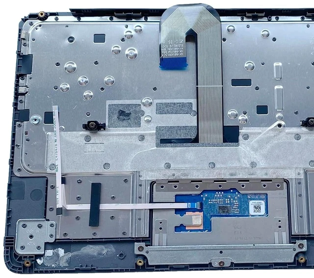 Alt view image 3 of 7 - Replacement for HP Chromebook 11 G6 EE 11A-ND0100WM Laptop Upper Top Cover Case Palmrest Not-Backlit Keyboard Touchpad Assembly Part L92334-001 L14922-001