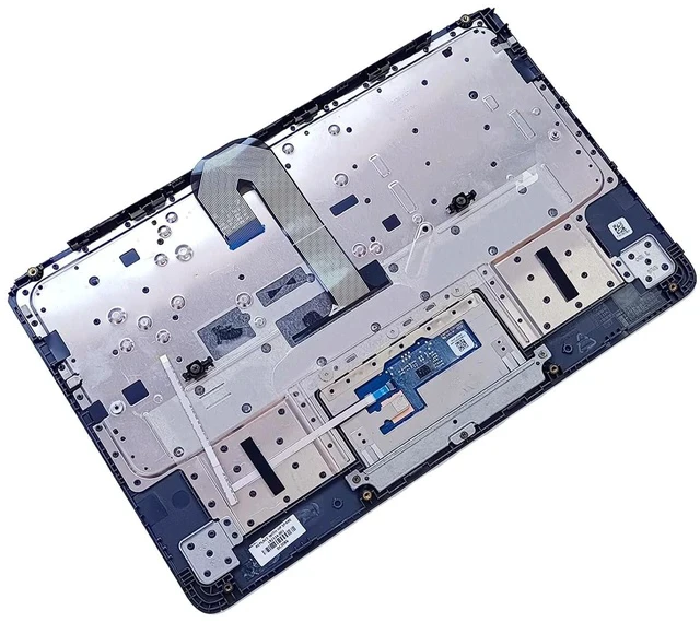 Alt view image 4 of 7 - Replacement for HP Chromebook 11 G6 EE 11A-ND0100WM Laptop Upper Top Cover Case Palmrest Not-Backlit Keyboard Touchpad Assembly Part L92334-001 L14922-001