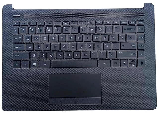 Main image of Replacement for HP 14-cm 14T-CM 14Z-CM 14-CK 14-ck 14-cm 14-dg 14q-cs 14q-cy Laptop Upper Top Cover Case Palmrest Not-Backlit Keyboard Touchpad Assembly Part L23239-001 6070B1306301 Black