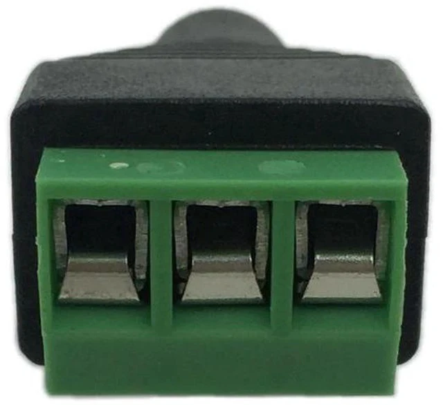 Alt view image 5 of 6 - 2 Pack Solderless 3.5mm Stereo AV Female Jack to 3 Screw Terminal Balun Adapter, Headphone Audio Replacement Terminal Connector
