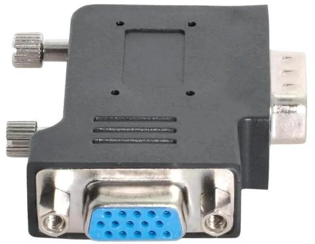 Alt view image 7 of 7 - Vertical Flat Left 90 Degree VGA SVGA Male to Female Extension Adapter, Black VGA Angled Connector