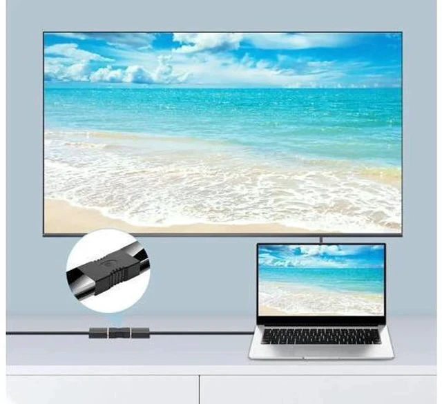 Alt view image 4 of 7 - 2 Pack Gold-Plated DisplayPort Female to Female Coupler, DP Cable Extender Adapter Support 4K@60Hz, 3D Video & DP Ethernet for Monitor PC Projector