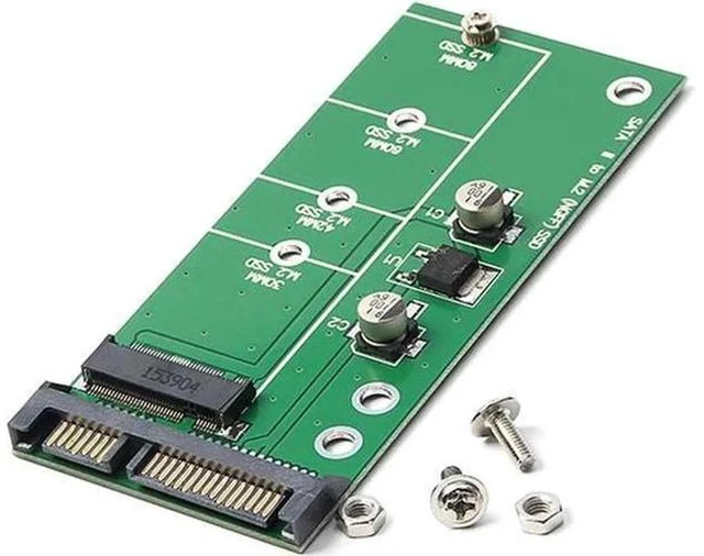 Main image of M.2 NGFF to SATA 3 Adapter Card, 6Gbps SATA III for B/B+M Key SATA M.2 SSD 2230-2280