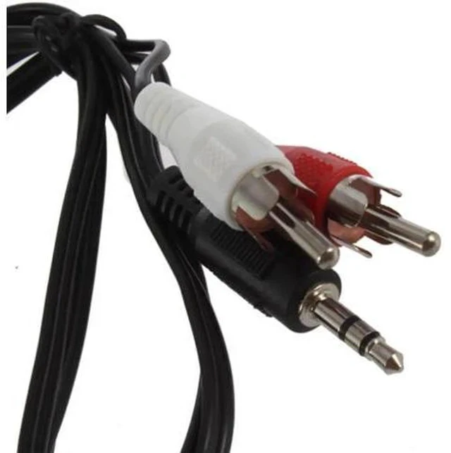 Alt view image 4 of 6 - 1 Pack 1.2M 3.5mm Male to Dual RCA Male Y Splitter Stereo Audio Cable Adapter Converter