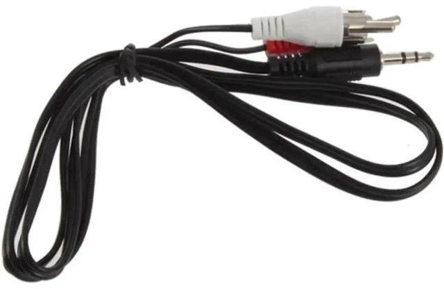 Alt view image 5 of 6 - 1 Pack 1.2M 3.5mm Male to Dual RCA Male Y Splitter Stereo Audio Cable Adapter Converter