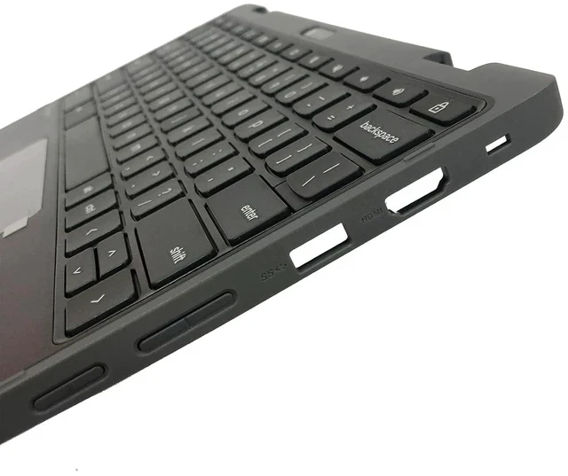 Alt view image 6 of 7 - Replacement for Lenovo Chromebook 300E Yoga Gen4 (WFC) Laptop Upper Top Cover Case Palmrest US Keyboard Touchpad Assembly Part 5M11H62894 Gray