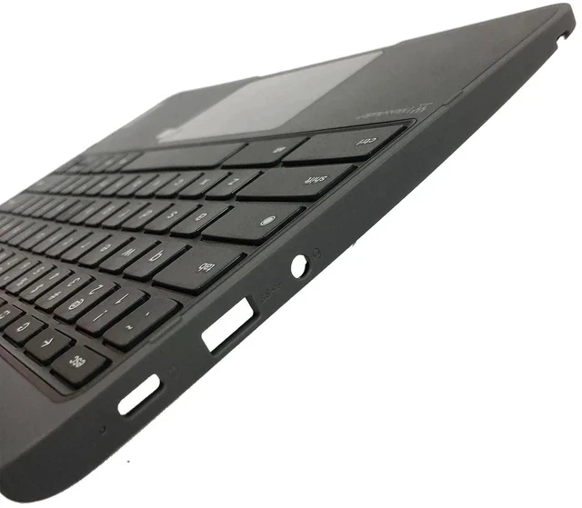 Alt view image 5 of 7 - Replacement for Lenovo Chromebook 300E Yoga Gen4 (WFC) Laptop Upper Top Cover Case Palmrest US Keyboard Touchpad Assembly Part 5M11H62894 Gray