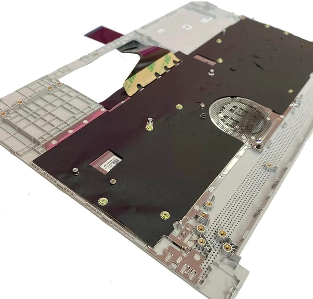 Alt view image 5 of 7 - Replacement for HP 15-DY 15-EF 15s-eq 15s-fq 15T-DY100 15Z-EF100 17-CA1022CY 14-dh1000 15 inch Laptop Upper Top Cover Case Palmrest Not-Backlit Keyboard Assembly Part L63578-001 Sliver
