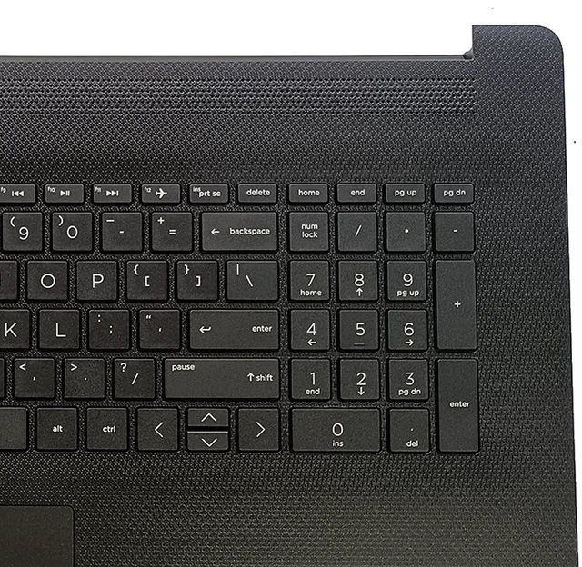Alt view image 7 of 7 - Replacement for HP Pavilion17BY 17-by 17CA 17-CA Laptop Upper Top Cover Case Palmrest Not-Backlit Keyboard Touchpad Assembly Part L48409-001 6070B1546701