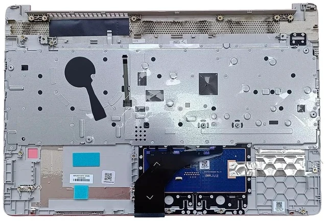 Alt view image 2 of 7 - L52154-001 Replacement for HP 15T-DW200 15T-DW300 15Z-GW000 15-DW3032CL 15T-DW 15-DW 15-GW 15s-du Laptop Upper Top Cover Case Palmrest Backlit US Keyboard Touchpad Assembly Part Sliver