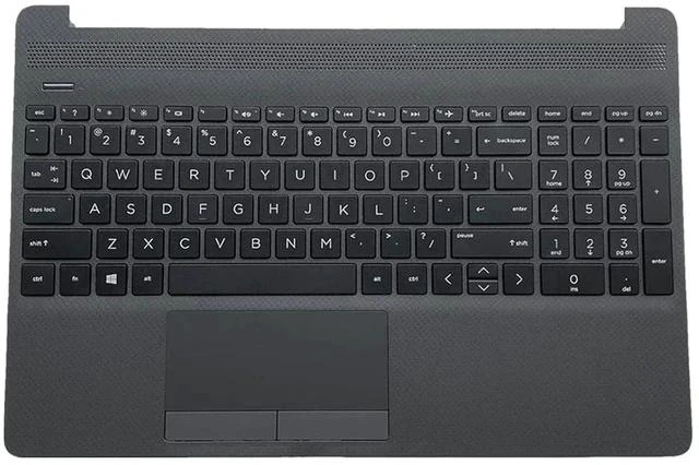 Main image of M31099-001 AP2H8000E60 Replacement for HP Probook 250 255 G8 G9 Laptop Upper Top Cover Case Palmrest Not-Backlit US Keyboard Touchpad Assembly Part Gray