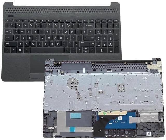 Alt view image 3 of 7 - M31099-001 AP2H8000E60 Replacement for HP Probook 250 255 G8 G9 Laptop Upper Top Cover Case Palmrest Not-Backlit US Keyboard Touchpad Assembly Part Gray