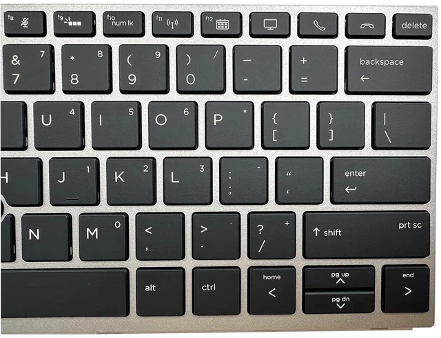 Alt view image 3 of 5 - Laptop Replacement US Layout with Pointer and Backlit Keyboard for HP EliteBook 730 G5 735 G5 830 G5 836 G5 735 G6 830 G6 836 G6 P/N: L13697-001 6037B0135401