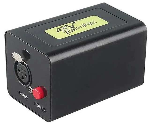 Alt view image 2 of 7 - 48V Power Supply for Condenser Microphones Stable Gain & Low-Noise Adapter, Essential Live Streaming Accessory - black
