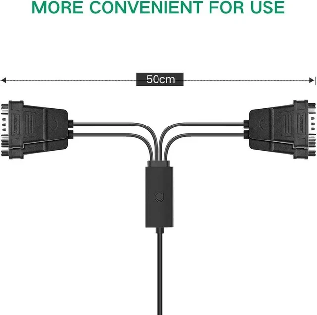Alt view image 7 of 7 - UGREEN USB to Serial RS232 Cable Adapter 4 Ports DB9 Converter 9-Pin Male to Male with Hexnuts for Windows 10/8.1/8/7/XP/Vista/Linux/MAC OS 8/9/OS X