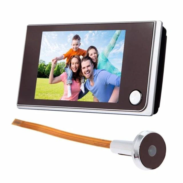 Main image of 3.5-inch HD Smart Video Doorbell WiFi Peephole Viewer, 520A Wireless Doorbell Camera, Home Security & Intercom System
