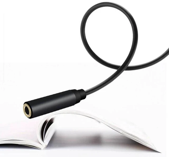 Alt view image 3 of 6 - GAZ-CB26 Lavalier Microphone Extension Cable 2m Male to Female Audio Cable, 3.5mm TRS for Headset/Mic to Phone/PC/Laptop