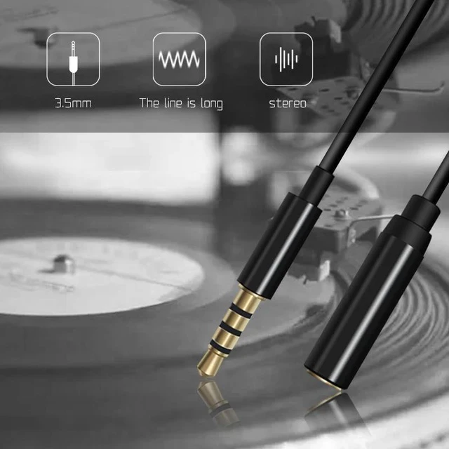 Alt view image 4 of 6 - GAZ-CB26 Lavalier Microphone Extension Cable 2m Male to Female Audio Cable, 3.5mm TRS for Headset/Mic to Phone/PC/Laptop