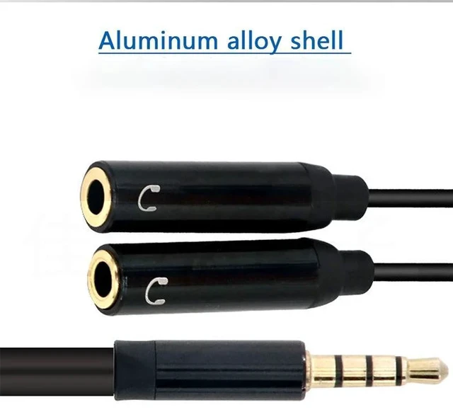 Alt view image 2 of 3 - GAZ-CB48 3.5mm Stereo Y-Splitter Cable Male to Dual Female, 3.5mm TRS Audio Adapter for Headphones/Microphones