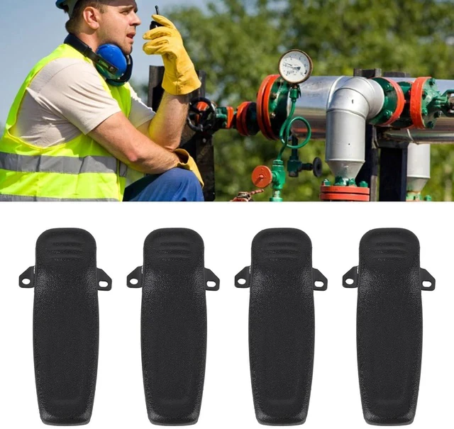 Alt view image 3 of 6 - 4 Pcs Radio Belt Clamp/Holder Replacement, Heavy Duty ABS Belt Clamp/Holder for HYT TC-610-508 -700-780, Secure &
