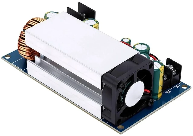 Alt view image 3 of 7 - 600W DCDC Converter | Adjustable Voltage Regulator 12V-60V to 1.25V-36V Step Down Module with Cooling Fan