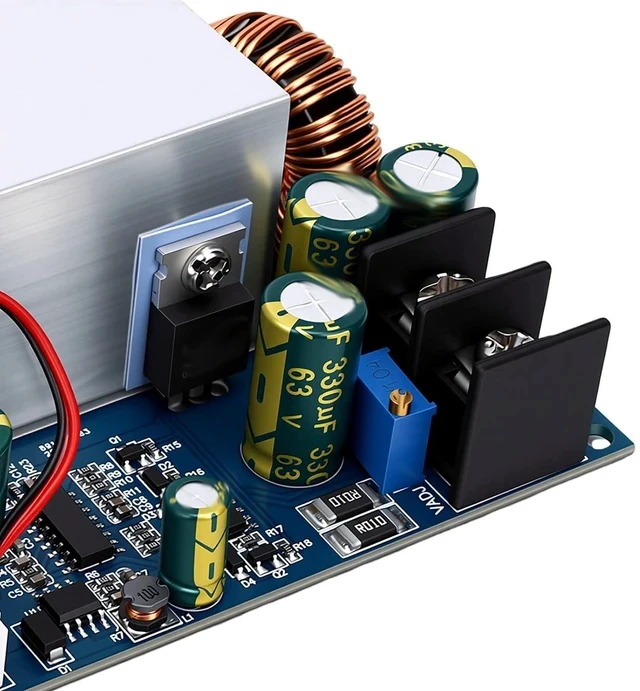 Alt view image 7 of 7 - 600W DCDC Converter | Adjustable Voltage Regulator 12V-60V to 1.25V-36V Step Down Module with Cooling Fan