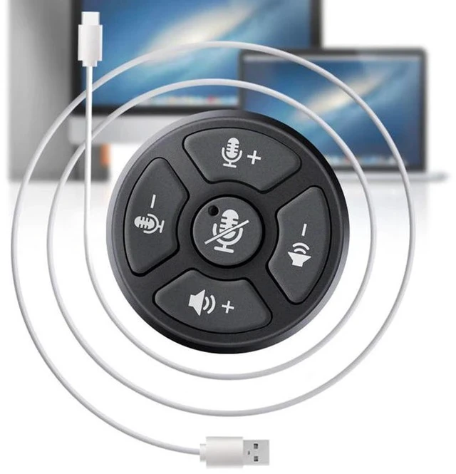 Alt view image 4 of 4 - GAM-UM10 Omnidirectional USB Desktop Microphone Plug-and-Play, 360° Pickup, for Conference / Laptop / Live Streaming / Gaming / Recording