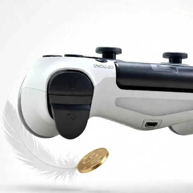 Alt view image 2 of 3 - Wireless Bluetooth P4 Gamepad with Dual Vibration and 6-Axis Gyro Compatible with PS4/PS4 Slim/Pro and PC, Ergonomic Controller for Gaming