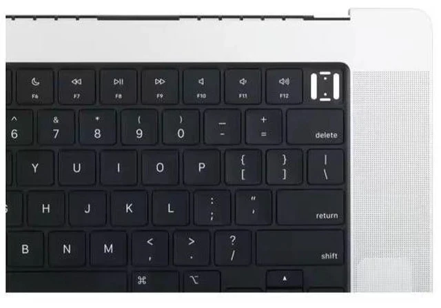 Alt view image 4 of 5 - NEW replacement part Assembly Top case Palmrest US Keyboard Silver for MacBook Pro 16" A2485 2021