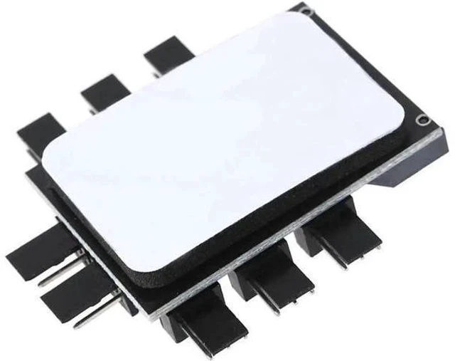 Alt view image 2 of 4 - 8-Way PC Fan Speed Controller Hub with 7V/12V Switch, SATA Powered 1-to-8 Splitter for 3Pin/4Pin Case Fans PCB Adapter