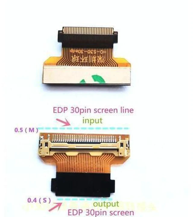 Alt view image 3 of 3 - EDP 30Pin 0.4mm to 0.5mm Pitch Converter Cable Adapter for Laptop LED LCD Screen