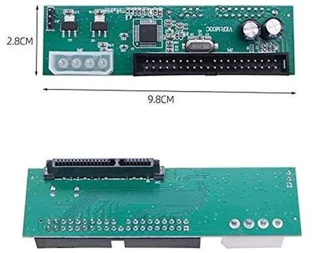 Alt view image 2 of 5 - SATA HDD to 40Pin IDE/PATA Desktop Motherboard Converter PCB Adapter, Compatible with 2.5" & 3.5" SATA SSD/HDD