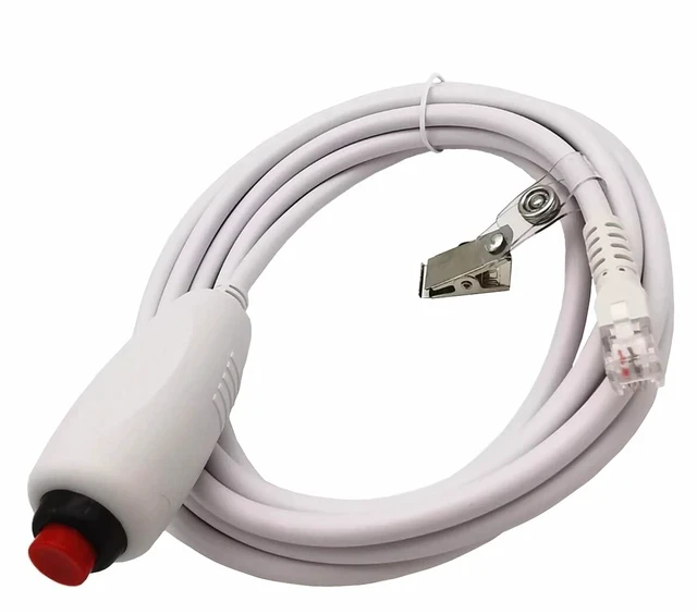 Alt view image 5 of 6 - 6P4C Nurse Call Button Cable Patient Emergency Stop Switch Cord, Nurse Call System Replacement Line with Push-Button Switch for Hospitals / Nursing Homes