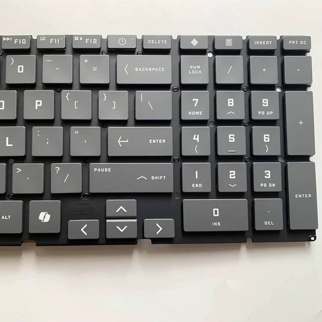 Alt view image 5 of 6 - Laptop Replacement Keyboard US for HP Victus 15-FA 15-fa0000 15-fa0031dx 15-fa0032dx 15-FB TPN-Q278 TPN-Q279 15-fa1093dx Without Frame,Backlit,No TrackPoint