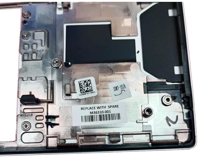 Alt view image 5 of 7 - M07089-001 M36310-001 Replacement for HP Elitebook 840 G8 Laptop Upper case Palmrest Assembly Part with Non-Backlit US Keyboard Silver