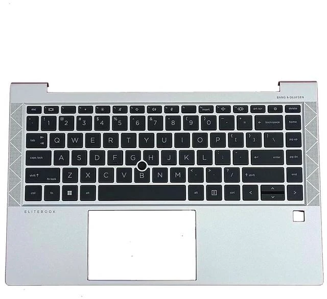 Main image of M07089-001 M36310-001 Replacement for HP Elitebook 840 G8 Laptop Upper Top Cover Case Palmrest NOT-Backlit US Keyboard Assembly Part Silver
