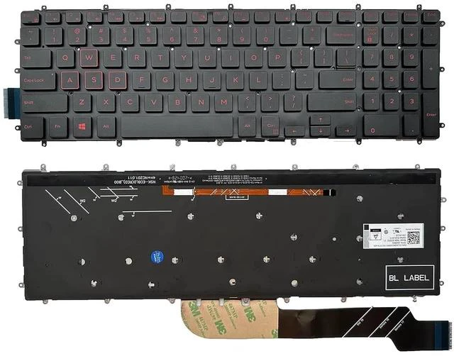 Main image of Laptop Replacement US Layout Red Backlight Keyboard for 3579 3583 3779 5565 5567 5570 5575 5587 7566 7567 7577 7588 5765 5767 5770 5775 7773 7778 7779 Series Red Letter 03R0JR
