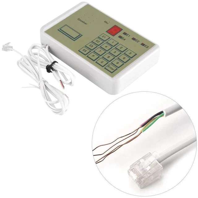 Alt view image 6 of 6 - Telephone Voice Dialer, Wired Telephone Voice Auto-dialer Burglar Security House Alarm System for Home Office Security, Telephone Dialer Alarm Dialer Put All-Round Automatic